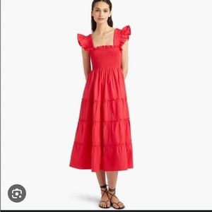 Hill House Ellie Nap Dress Raspberry Red XS